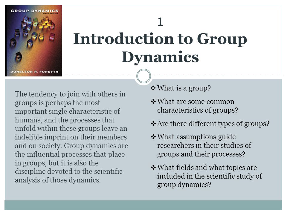 group dynamics topics